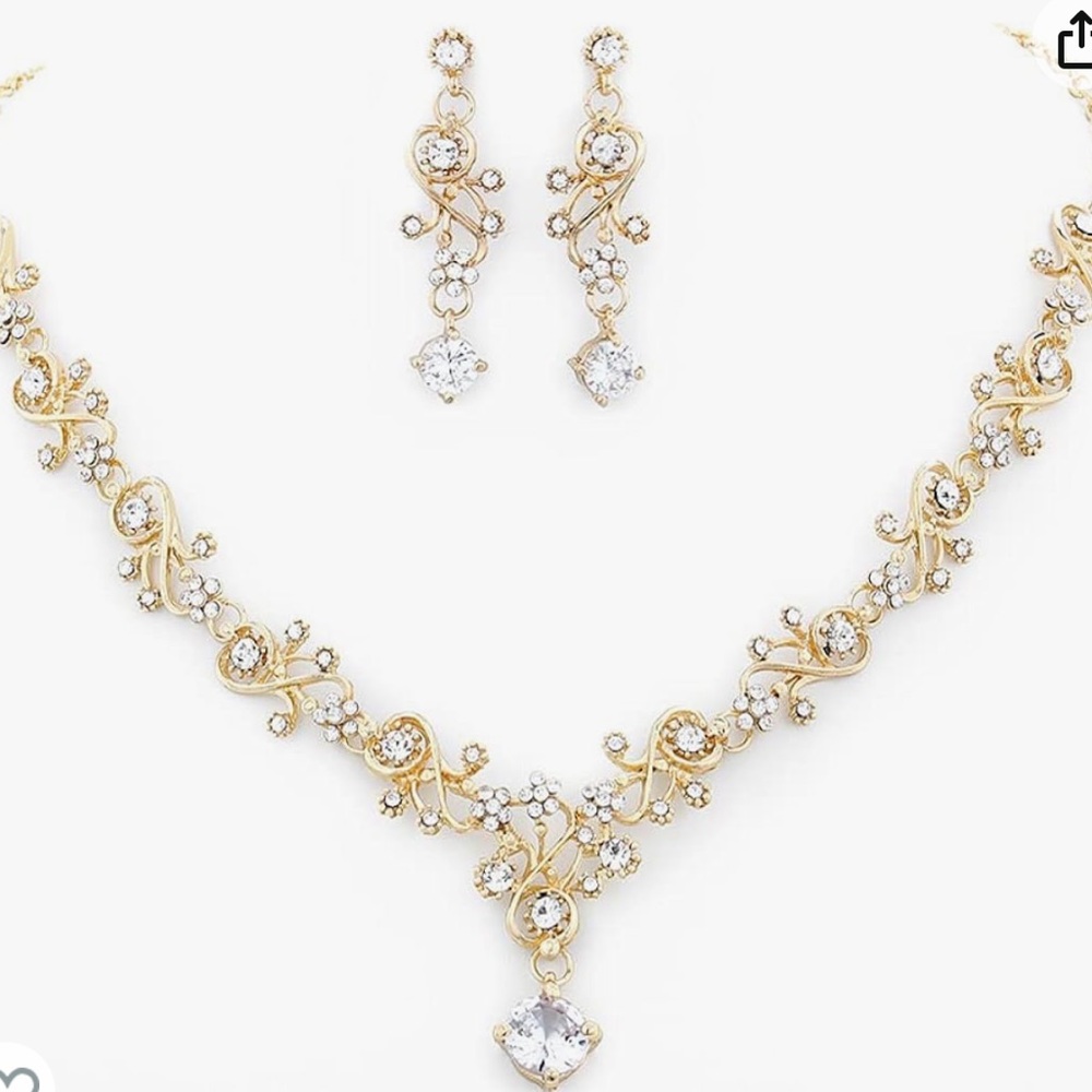 Fdesigner Wedding Necklace & earrings